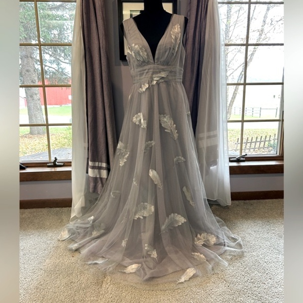 Blush Mark Feather Gown
